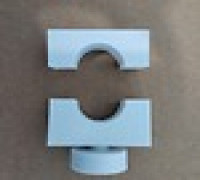 Table Leg Clamp with adjustable screw 3D model