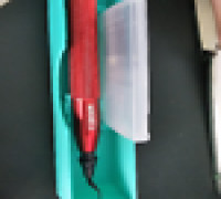 Gridfinity 4x1 deburring tool holder 3D model