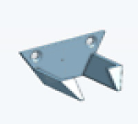 Car Windscreen Ice Scraper Hook Cradle 3D model