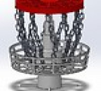 Mini portable disc golf 3D model