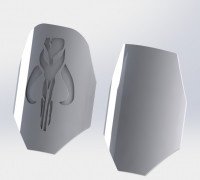 Mandalorian shoulder pad 3D model