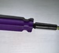 Parametrical Screwdriver handle for hex bit (Solidworks) 3D model