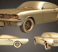 Ford mustang 1969 Kit 3d 3D model