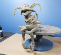 Salacious Crumb- from Return Of The Jedi. Kit version, seated. 3D model
