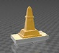 Basic temple desert obelisk (dungeon blocks compatible) 3D model