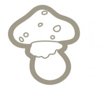 Mushroom cookie cutter 3D model