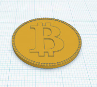 Bitcoin 3D Logo 3D model