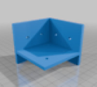 Lack Table Corner mounts 3D model