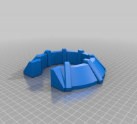 Warhammer 40K Defence Wall / Ring 3D model