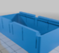 din rail double potentiometer mount 3D model