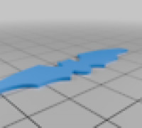 Simple Bat Emblem 3D model