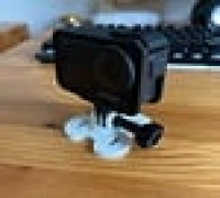 Action camera mount 3D model