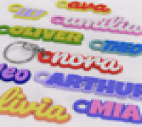 Keychain Name Tags 3D model