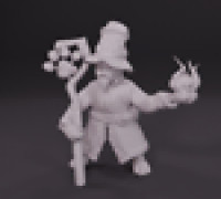 Cat Sorcerer/Wizard/Mage 3D model