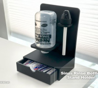 Sinus Rinse Bottle Stand Holder 3D model