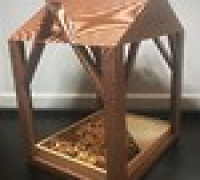 Platform Bird Feeder 3D model
