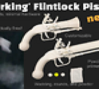 Working Flintlock Pistol (Nerf) 3D model