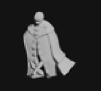 spy wargaming mini 28mm scale low poly 3D model