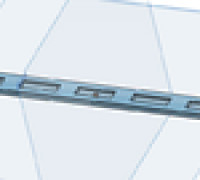 Magnetic rail 3D model