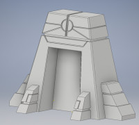 Necron Dolmen Gate 3D model