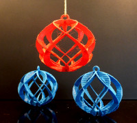 Spiral Sphere Ornament - Customizer enabled 3D model