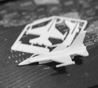 F16 Fighting Falcon Kit Card 3D model