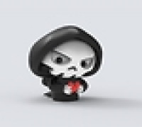 petite mort with heart 3D model