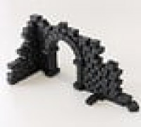 Mur en ruine 3D model