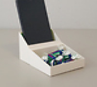 Small tray and multipurpose mobile support 3D model