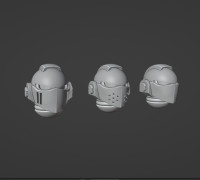 Blank helmets based on clenched hands helmets 3D model