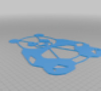 Panda 2D geometrics 3D model