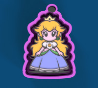 Princess Peach Versatile Mold – Whimsical & Unique 3D model