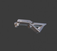 Mapoul AFG tactical handle 3D model