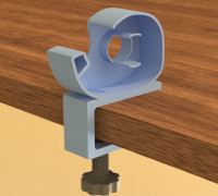 Tape Dispenser with Table Clamp 3D model