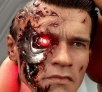 T2 TERMINATOR BATTLE DAMAGED BUST 3D model