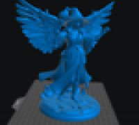 Aasimar Wizard Female 3 3D model