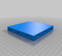 Modular table and Hills 3D model