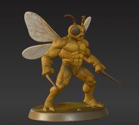 Worker Wasp Soldier 3D model