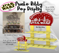 Funko Bitty Pop Display Star Wars Set 3D model
