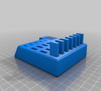 USB/SD holder w/ Type-C & Cap headers 3D model