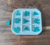 Christmas tic-tac-toe 3D model