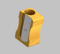 **Pencil sharpener shaped pencil holder 3D model