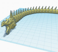 Articulated mini dragon 3D model