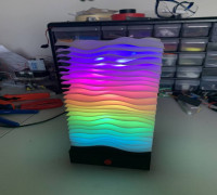 Wave Lamp Base with Electronics Housing 3D model