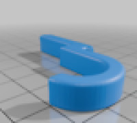 Simple hook for square hole pegboards 3D model