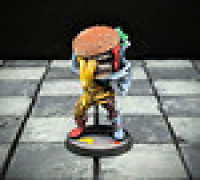 Burger Distortion 3D model
