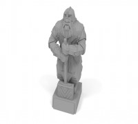 Dwarven Paragon with Warhammer 3D model