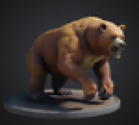 Bear Miniature 3D model