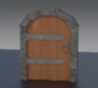 A simple door 3D model