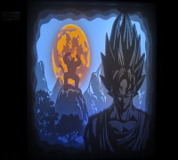 lamp dragon ball lightbox 3D model